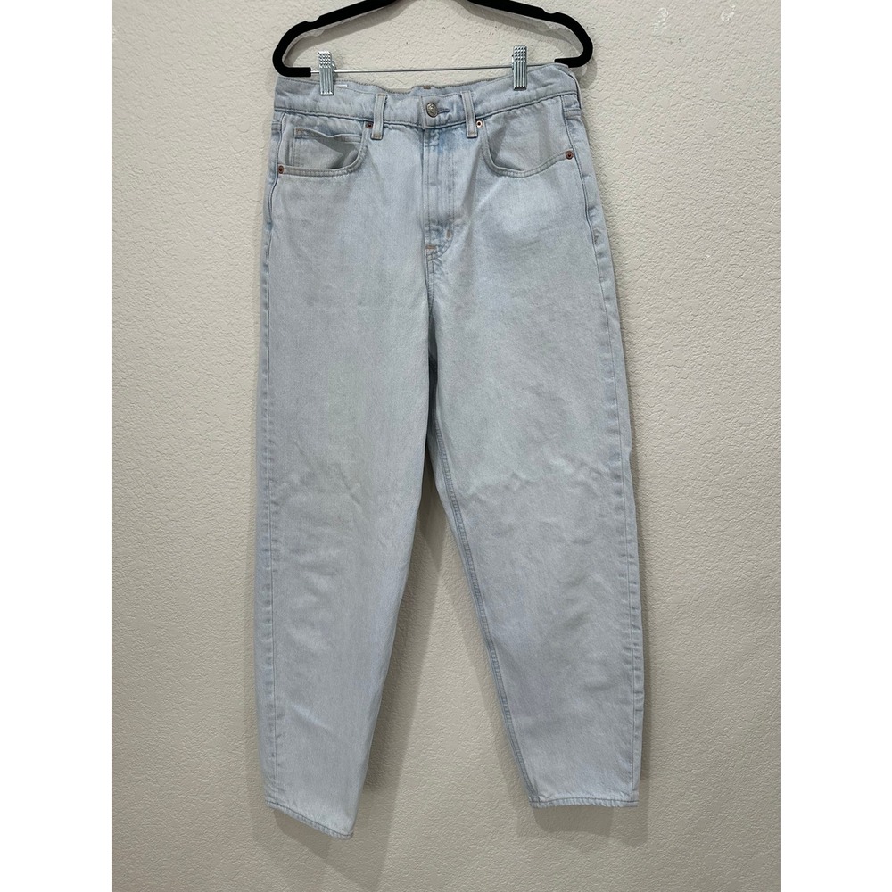 Gap Denim High Rise Barrel Jean Light Wash Blue Size 29 8T Tall Womens